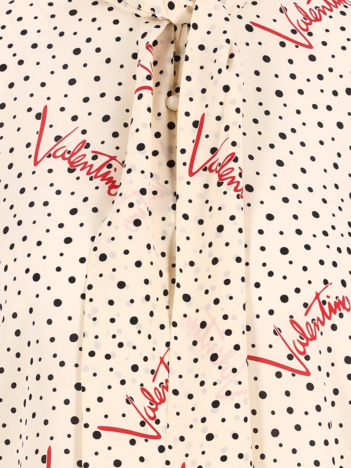 Valentino Garavani Plusdepois Bubble Crepe De Chine Shirt Shirts - White | c9a5300e7b2c26a04ce6a5b73eae155bb263b2e0