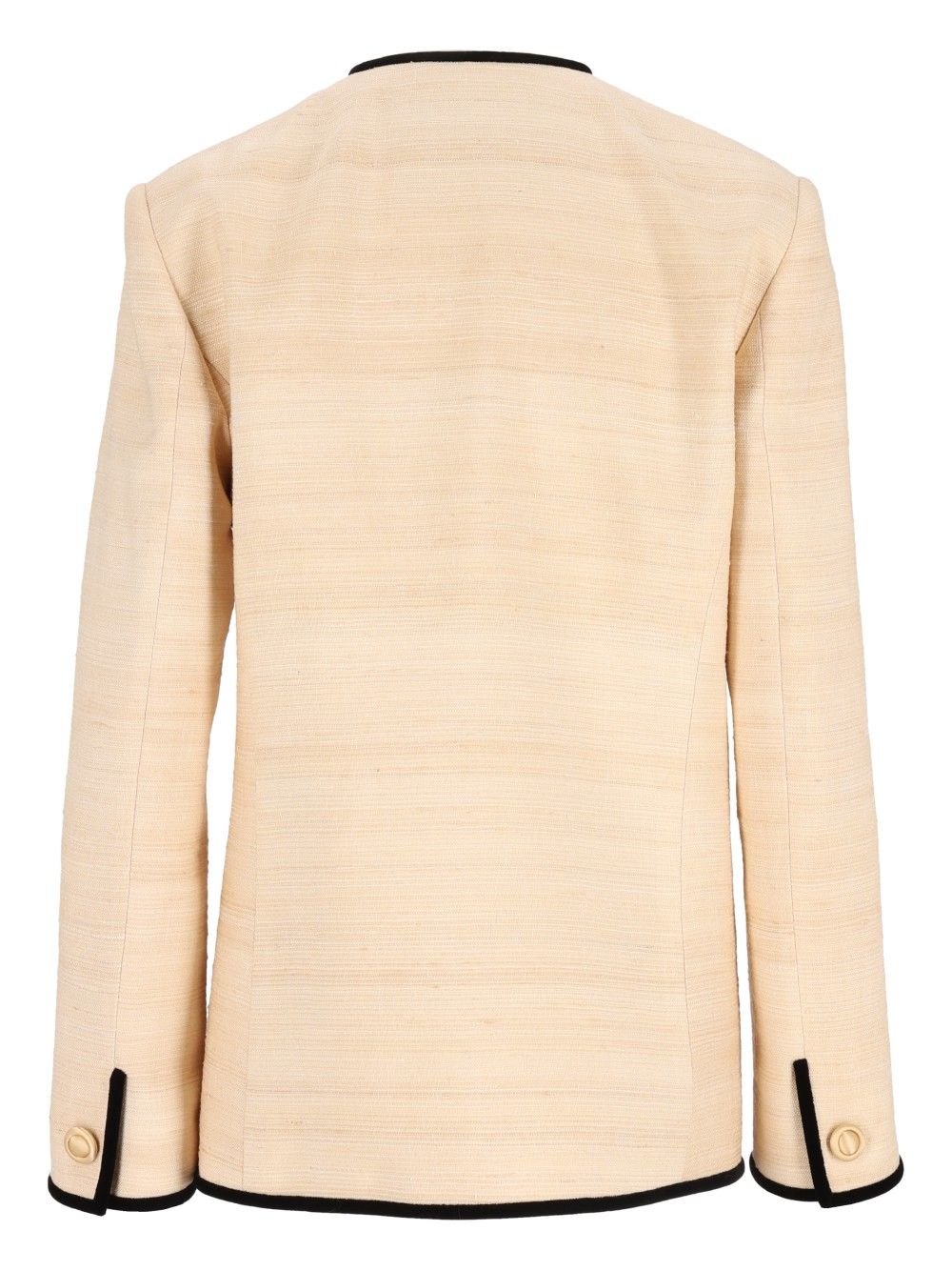 Valentino Garavani Silk And Linen Blazer Jackets - White | dbb8c314d375d2d928f0d708bb10f6e30e544f59
