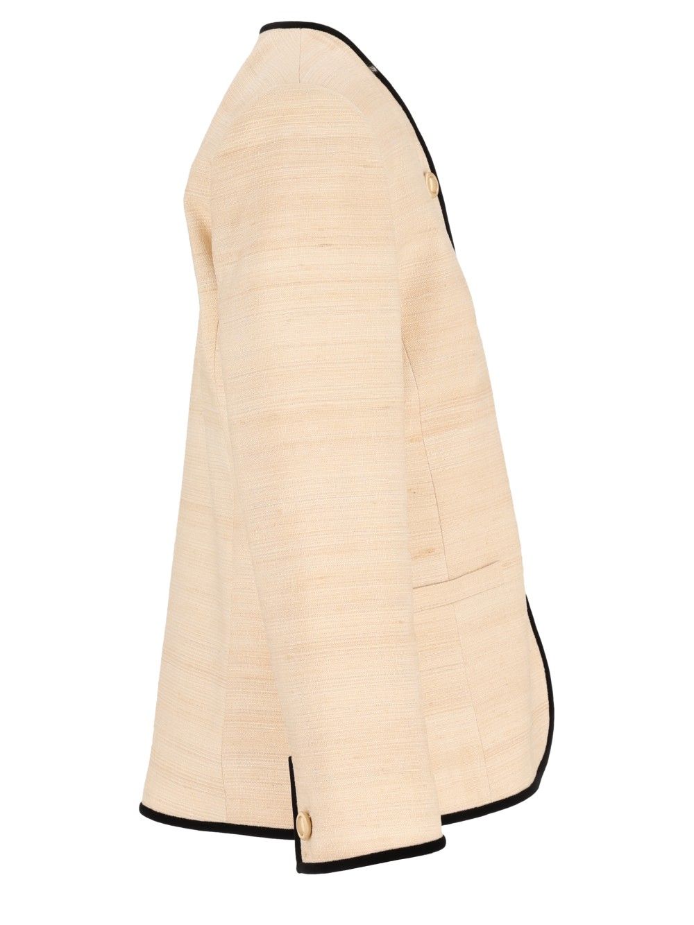Valentino Garavani Jacket Silk Linen Canvas Jackets - White | 2c5c2a5f52360a0091ce10631439fee8a671cc50