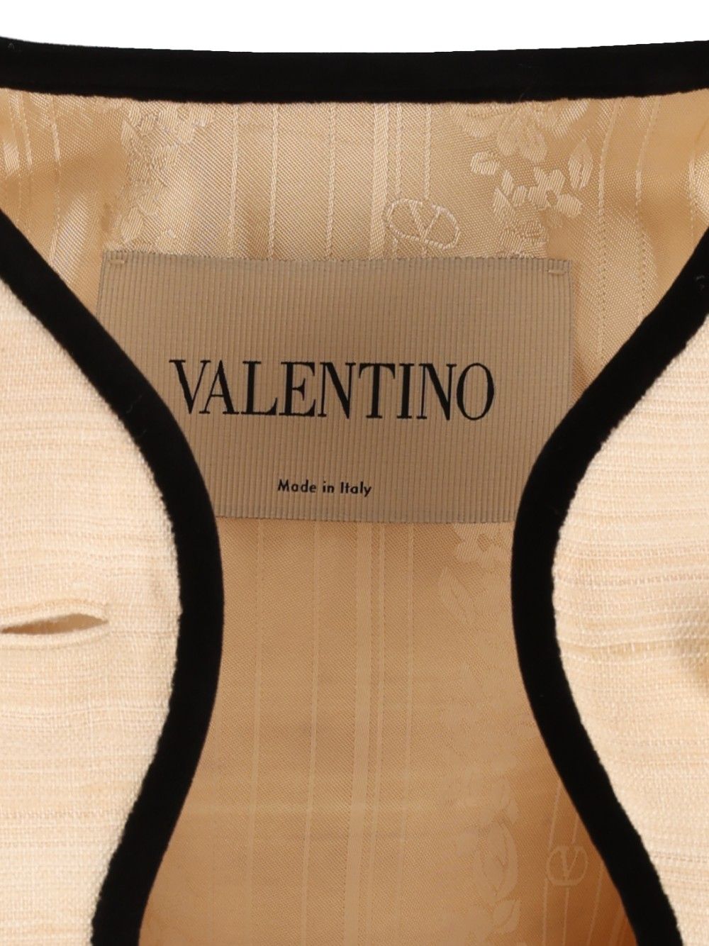 Valentino Garavani Jacket Silk Linen Canvas Jackets - White | 768689bba3eb22902301d8e4c2924c229b7a5721