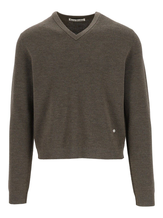 Merino Wool Sweater Knitwear Grey