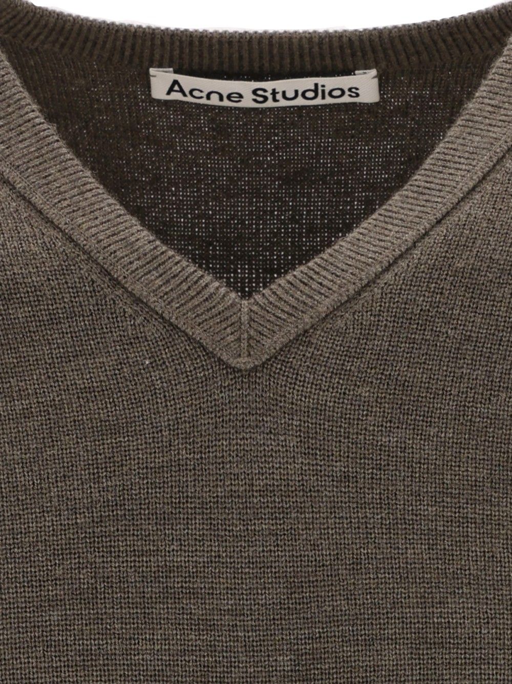 Acne Studios Merino Wool Sweater Knitwear - Grey | 1ecefbcdc3a6db640f3be6fa8d29a99e4466ba62