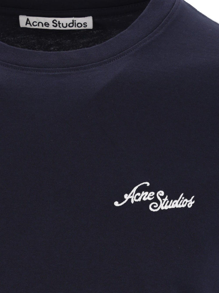 Acne Studios Organic Cotton T-Shirt - Blue | 08ae022678f892c350a0fe39a15abc62d2161fb8