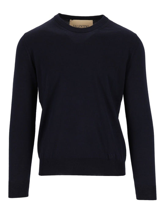 Maglia | Vlogo Signature | Wool Knitwear Blue