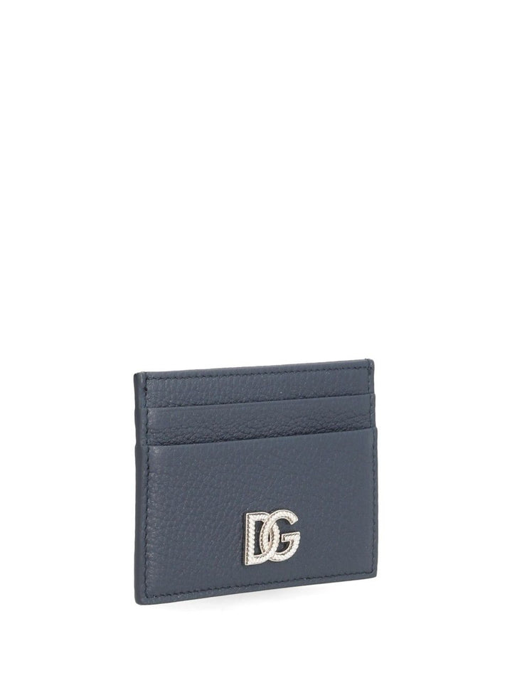 Dolce & Gabbana D&G Logo Odissea Leather Card Holder Small leather goods - Blue | 87fdc707d8b98be8a2f142e4414f1767acab6d7c