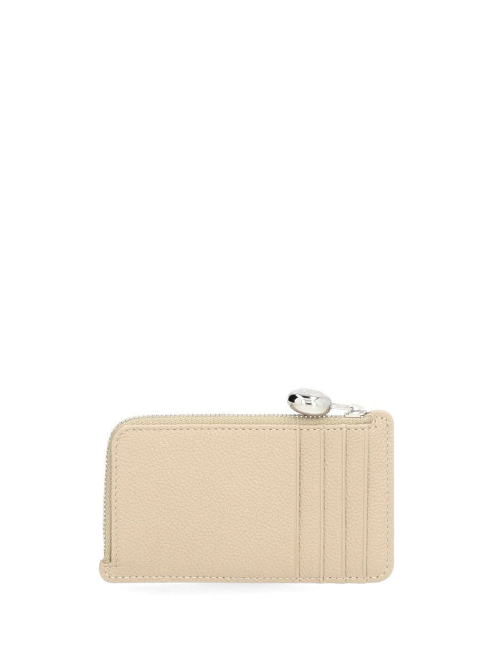 Loewe Pebble Square Card Holder Wallets - Beige | f8114bc67222d81d0c4cd48618becbd0ac3ca69e