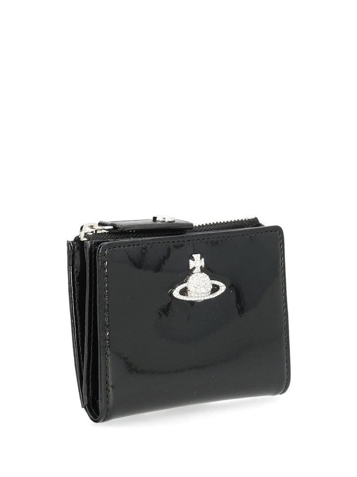 Vivienne Westwood Slim Card Holder With Flap Small leather goods - Black | ef2a7c199213f8d356089c2f48cd718b311aa338