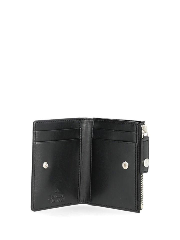 Vivienne Westwood Slim Card Holder With Flap Small leather goods - Black | 9b79c0c3dc7cb85a3b721b67d2059f9c7c54f032