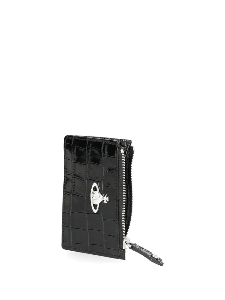 Vivienne Westwood Slim And Long Card Holder Small leather goods - Black | c66e1da1b2b3a7cee679442fa3c9fd7d1ccd3780