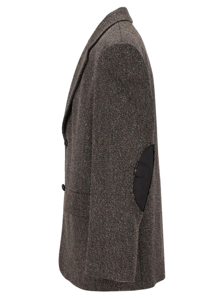 Mm6 Maison Margiela Single-Breasted Jacket Jackets - Brown | 083a7fd8c549cb34eaeb9981b571475a5b3e004a