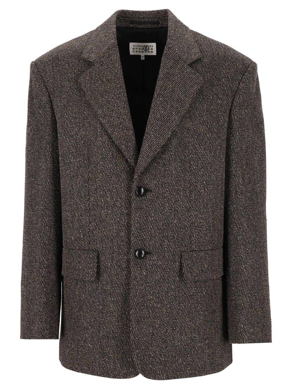 Mm6 Maison Margiela Single-Breasted Jacket Jackets - Brown | f22f1432c45cee239f9bb43420ee132f4ef49d8d