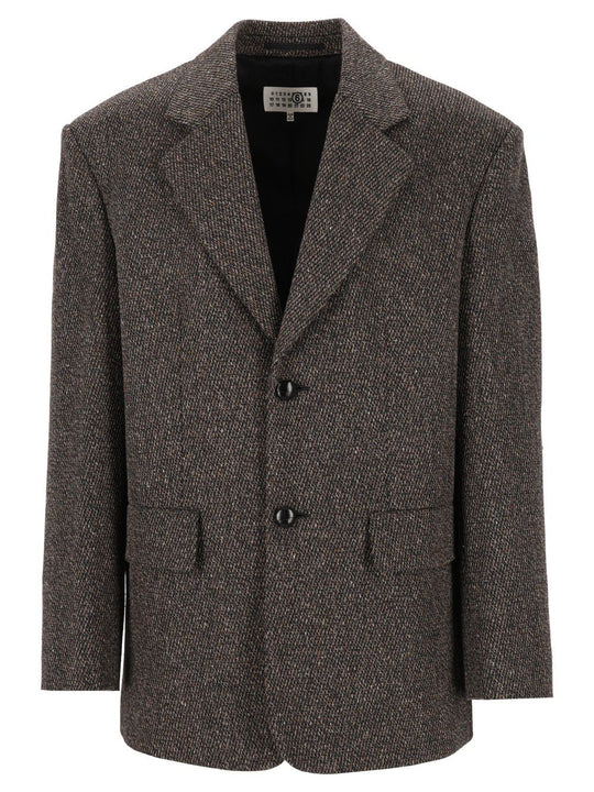 Single-Breasted Jacket Jackets Brown