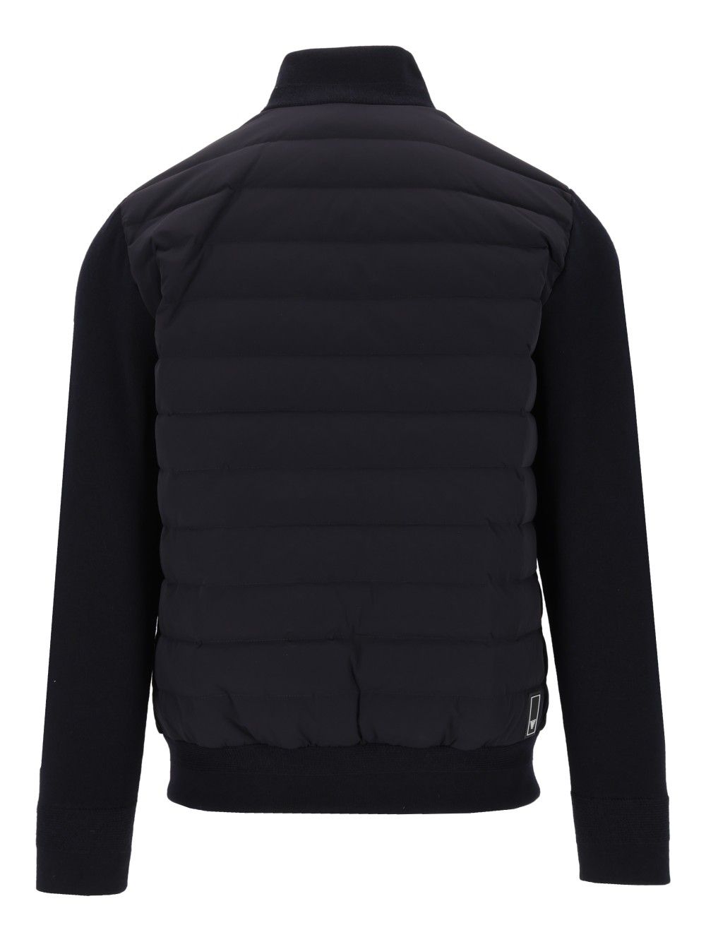 Emporio Armani Down Jacket With Knitted Sleeves Coats - Blue | a8c8ca84f2207ae6278e3d4d793a3bf68764cce4