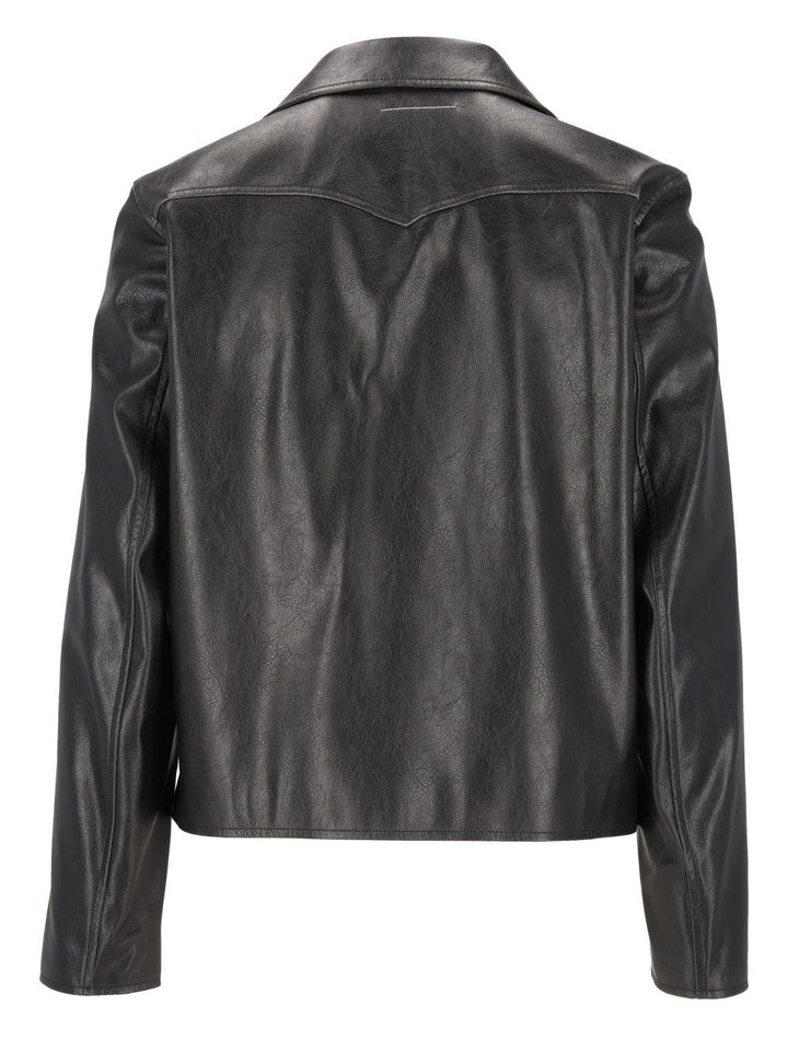 Mm6 Maison Margiela Lightweight Jacket Jackets - Black | 0b1b6efcf05bc2c4cade1703ecb83303a691f0bd