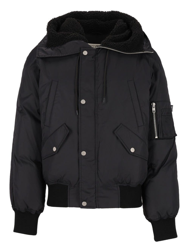 Mm6 Maison Margiela Sportsjacket Jackets - Black | f40714e55749742250b66dfe2779f37320077e98