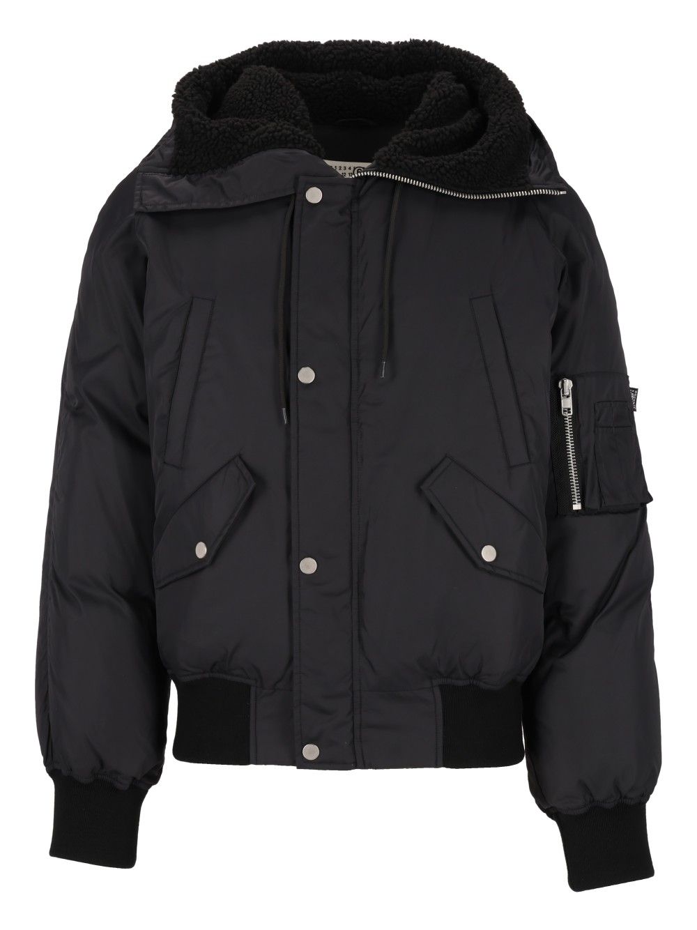 Mm6 Maison Margiela Hooded Bomber Jacket Jackets - Black | a61ed562b51047793f915426c848c497eb7720d4
