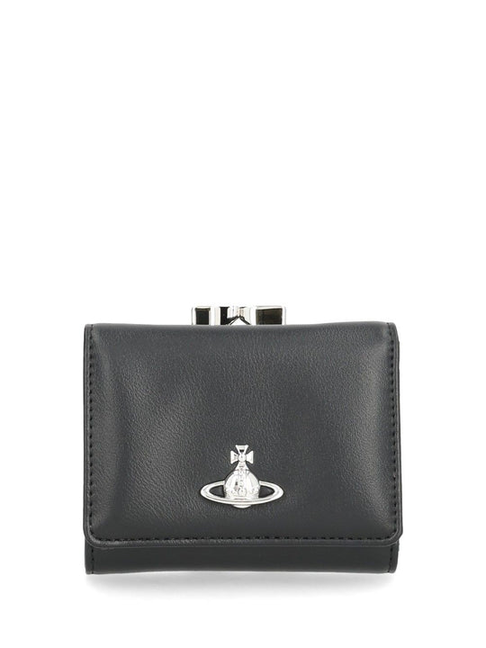 Small Wallet With Frame Wallets Black