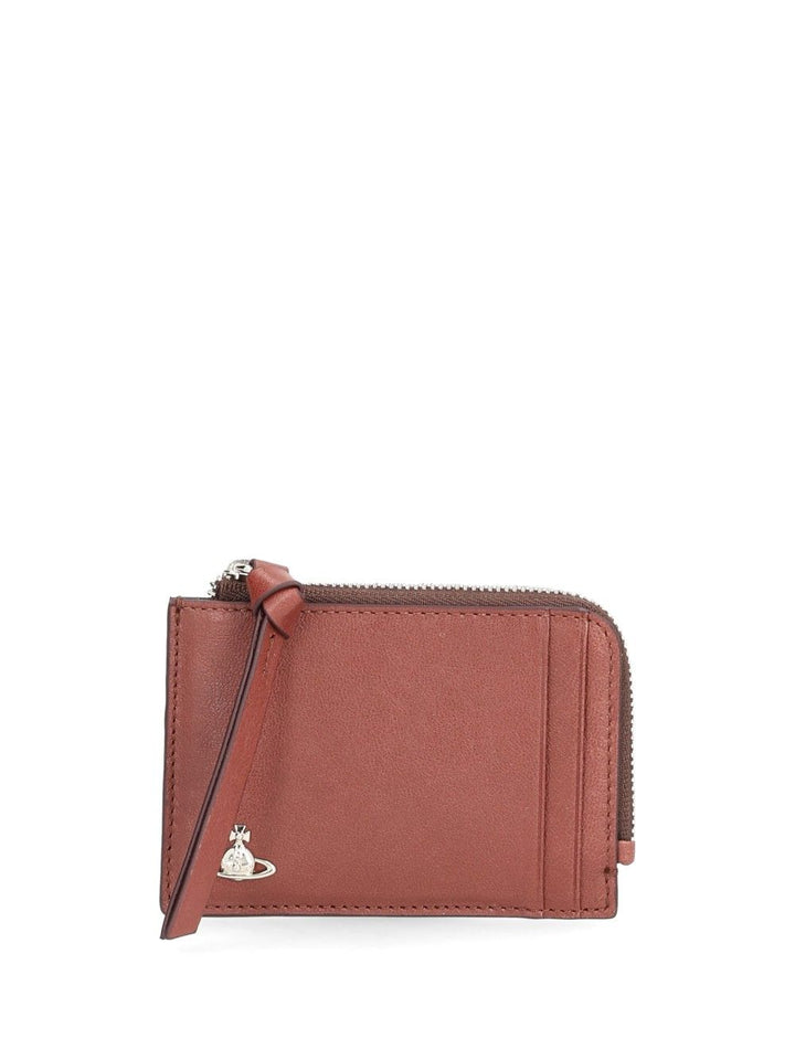 Vivienne Westwood Zip Card Holder Small leather goods - Brown | 27299d892754a7822b8259f26d87bf85fe94d464