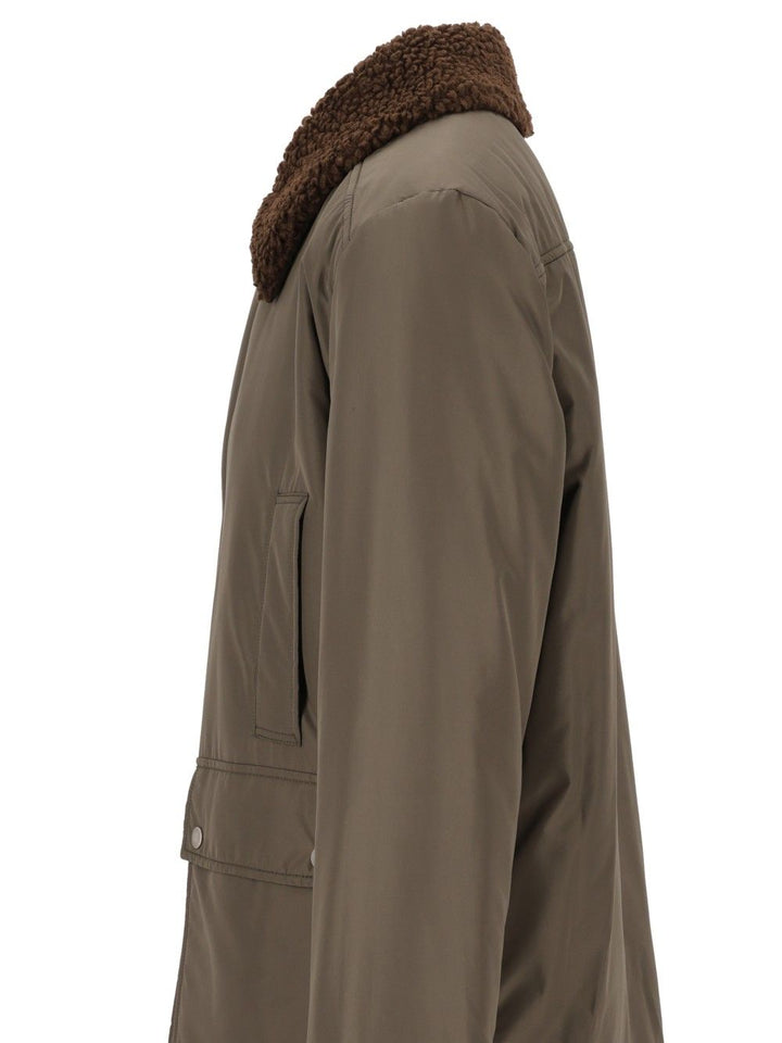 Maison Margiela Parka With Soft Collar Jackets - Green | 0f2808b6e1979e7396ba9b9f7fbcda3f00403b05