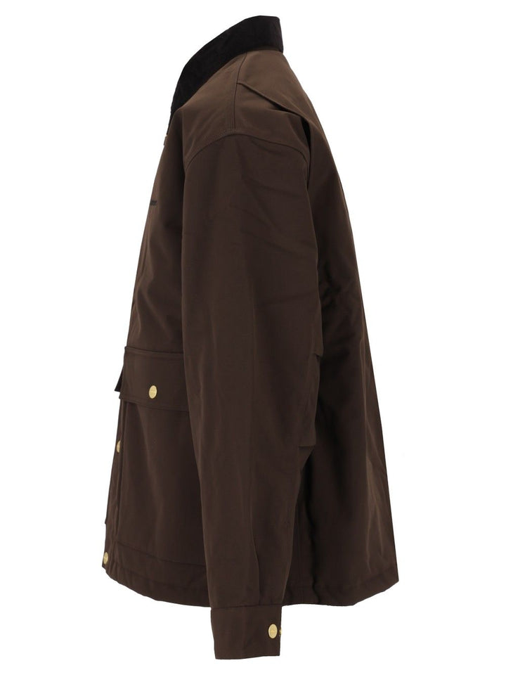 Carhartt Wip Quentin Jacket Nylon Canvas Jackets - Brown | 9097690c33269c104d76a1af7707370a30bb45b4