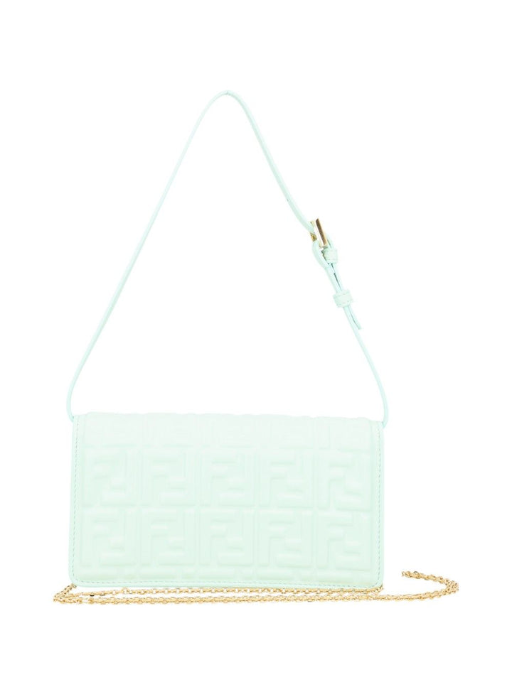 Fendi Baguette Chain Wallet Handbags - Green | 92d0ab5fbc34c2148dc728820f71becfdb438e3d