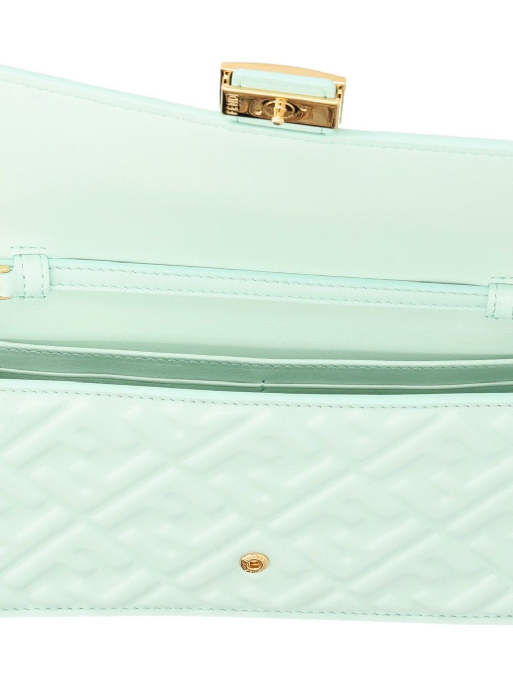 Fendi Baguette Chain Wallet Handbags - Green | b433b6131cf61958c0a02ce0bcf78c48d12c2671
