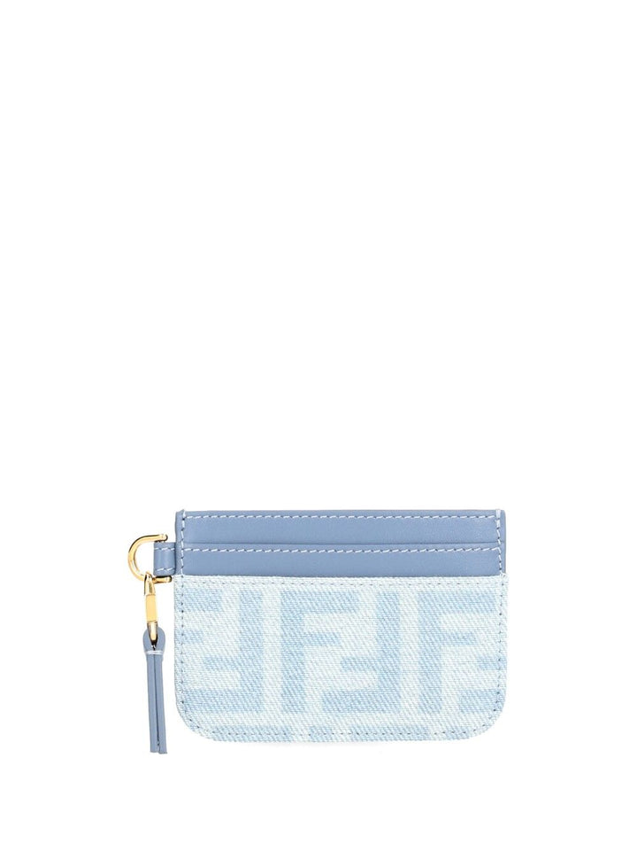 Fendi Baguette Card Holder Wallets - Light blue | 82608f1d0897e14c3de731bef68ae3094367b9ea
