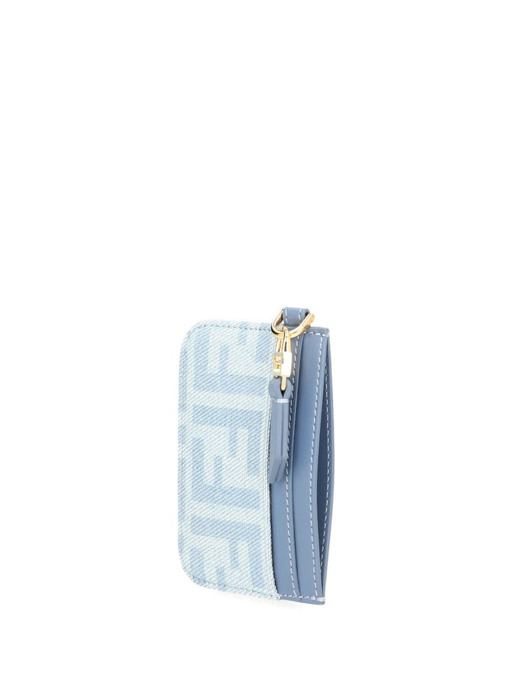 Fendi Baguette Card Holder Wallets - Light blue | c5c917d0806e57b51c8549c7ef197a92cb3d56d3
