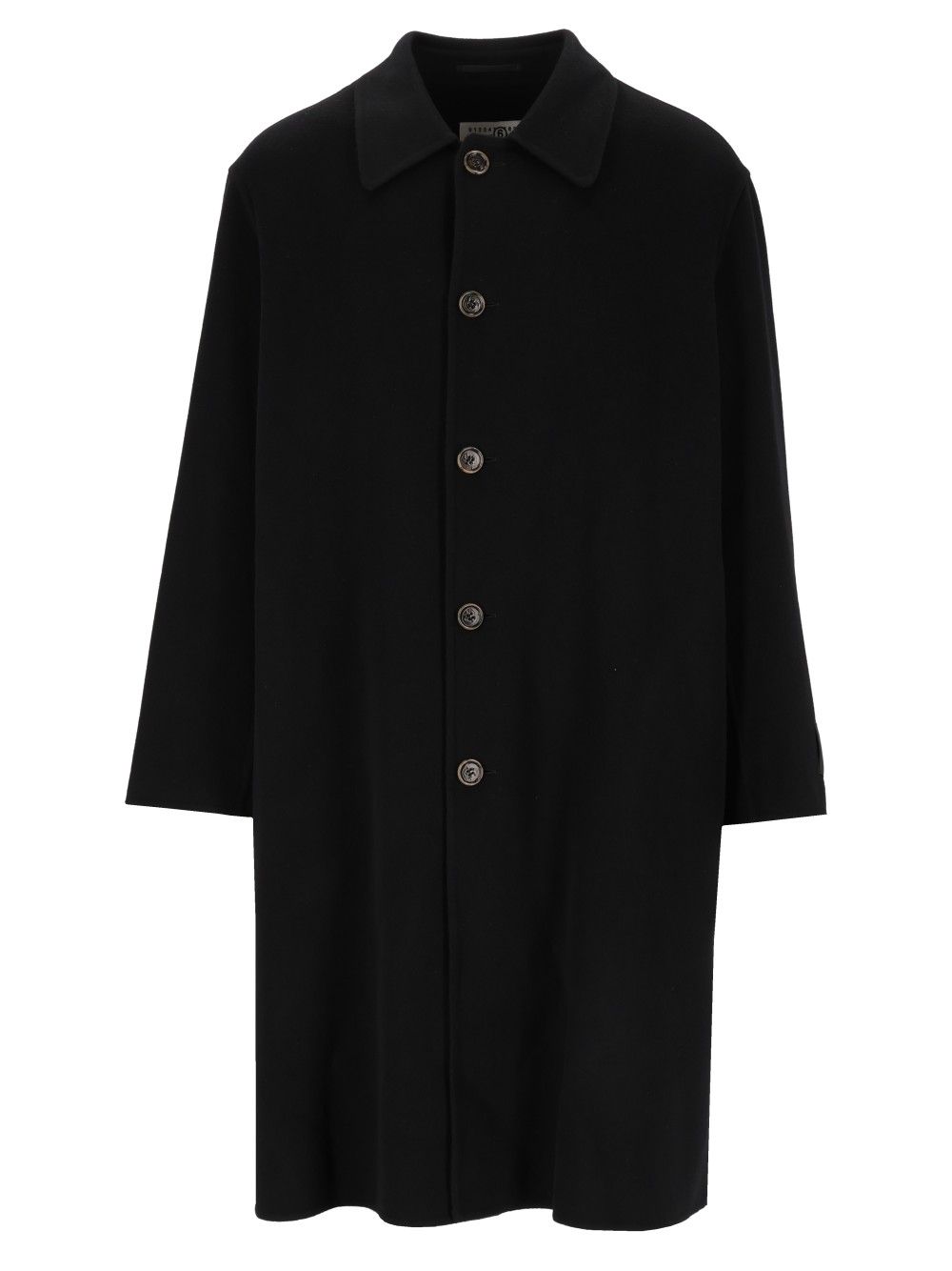 Mm6 Maison Margiela Double-Faced Coat Coats - Black | 569c6acf50ddc7ddb43b572ddc7d150a4e19b5a8