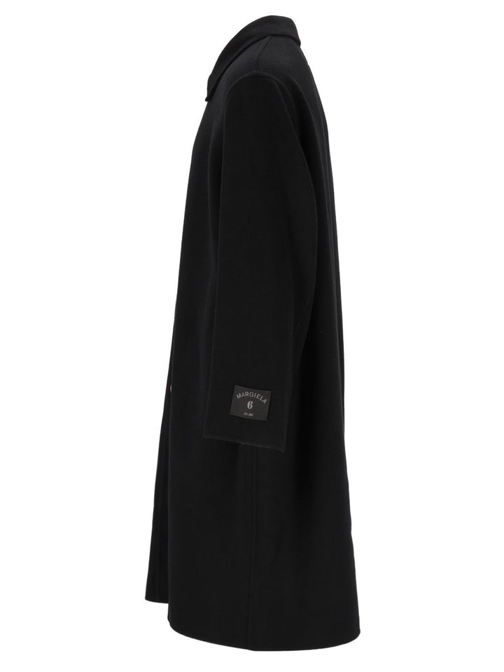 Mm6 Maison Margiela Double-Faced Coat Coats - Black | 17003c33ec192f1cef6b50d46b8e89717813f622