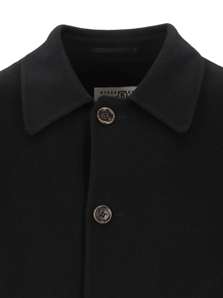 Mm6 Maison Margiela Double-Faced Coat Coats - Black | 0c5010f920c71769312f9e6fa384f4a0880cc2e5