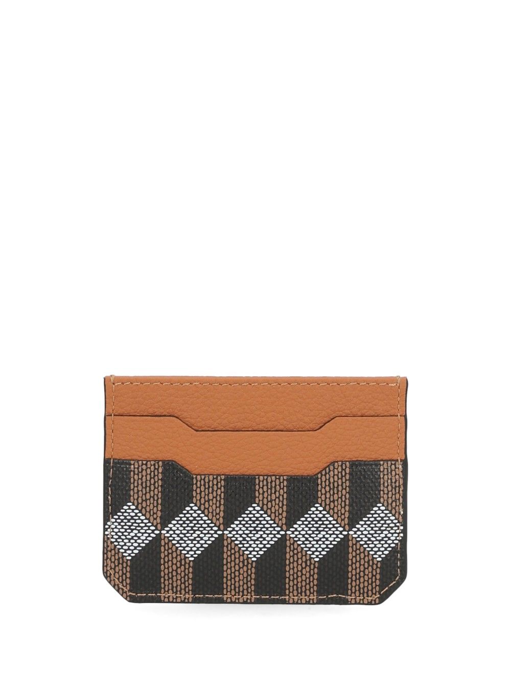 Au Depart Printed Leather Card Holder Wallets - Brown | ac5e384ae7abef0532fdbef5d113fefc7989f2d7
