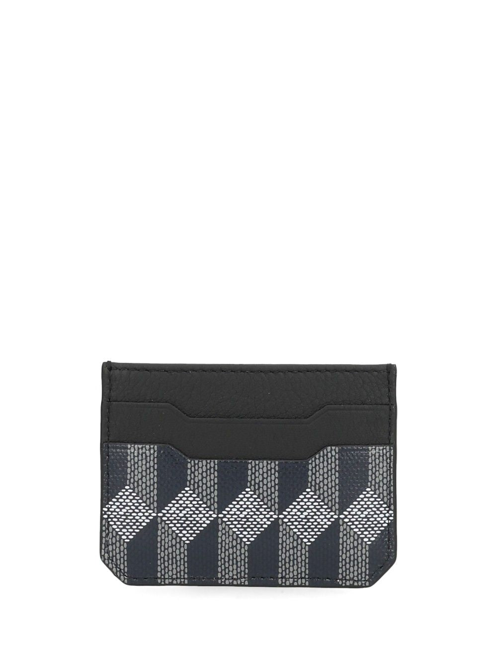 Au Depart Printed Leather Card Holder Wallets - Blue | 944844b281280f9df8b837d74b3444a4869e65af