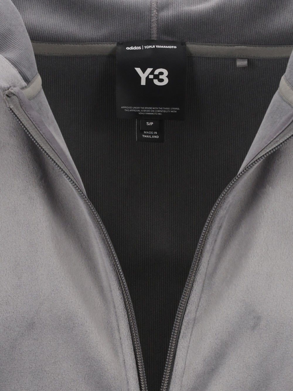 Adidas Y-3 Velvet Hoodie Sweatshirts - Grey | d98b6874c0b38644e0c0d4cdc54fc23a5fb5f118