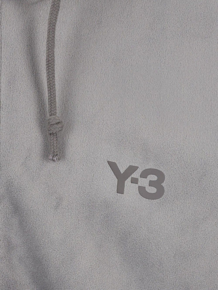 Adidas Y-3 Velvet Hoodie Sweatshirts - Grey | ebfb2d65aba5c2bc9d572d4a23ad2950ade63528