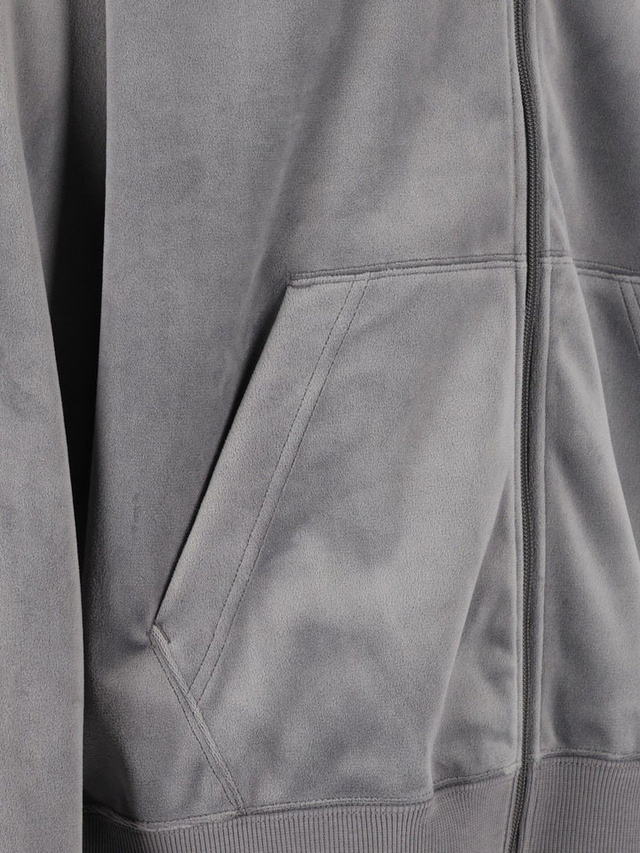 Adidas Y-3 Velvet Hoodie Sweatshirts - Grey | 45e86cbf3375c3c4291d662f59be1136bd70366c