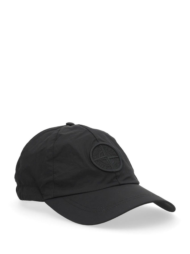 Stone Island Econylon Cap Hats - Black | df00df2ad088398b6a645d6314938d53fb42e80e
