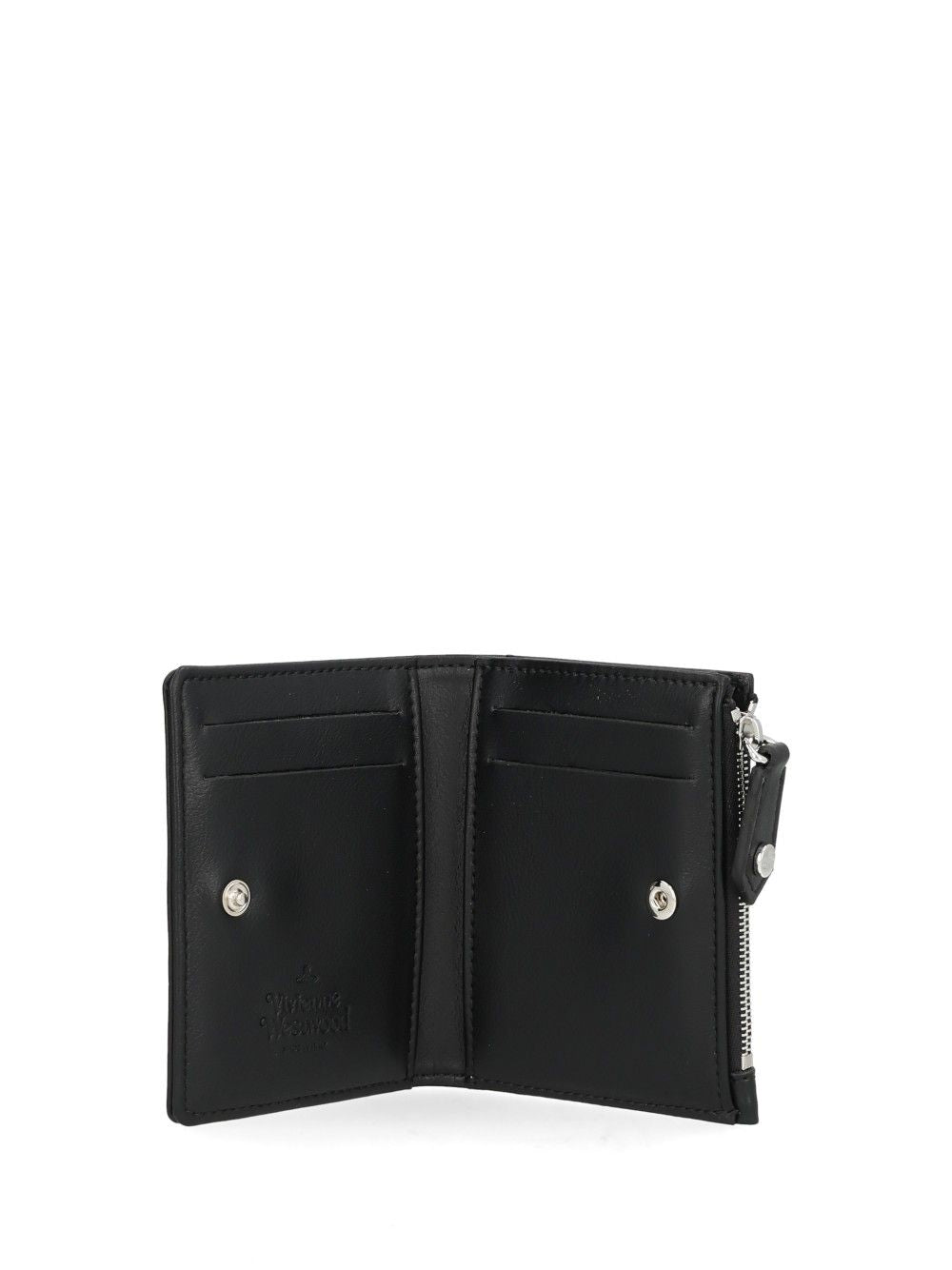 Vivienne Westwood Slim Card Holder With Flap Small leather goods - Black | 8d80d71b995cc6d142c2d63bbede96e313106f45