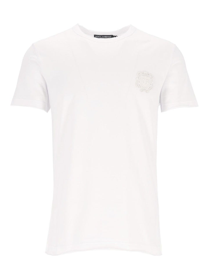 Dolce & Gabbana D&G Logo T-Shirt - White | 0c8a5c4a20cd22c0c2a63c58f9b9550fd3e95cfd