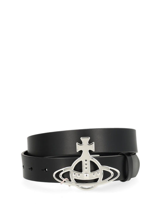 Orb Leather Belt Belts Black