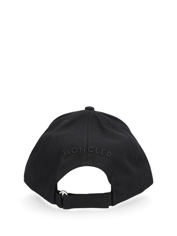 Moncler Cotton Baseball Cap Hats - Black | 576de2c6843e036fead8a27e359bc8582ac59946