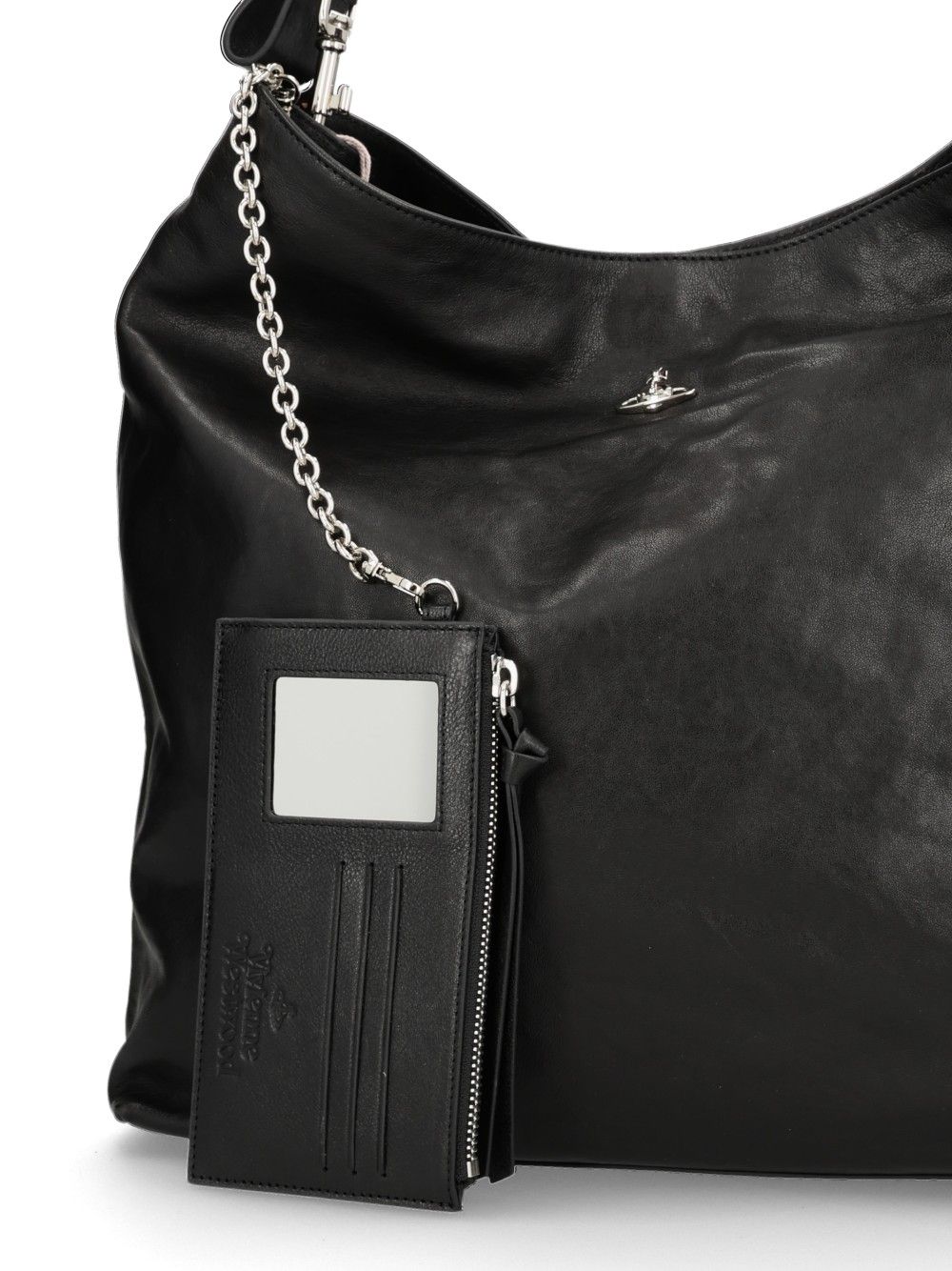 Vivienne Westwood Borsa Lottie Large Shoulder Bags - Black | f9e728ab10001f5c3441c50cadafa1a1711eae29