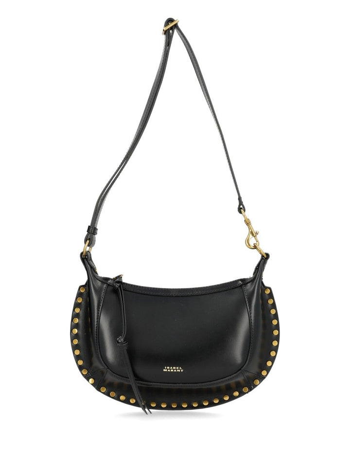 Isabel Marant Oskan Moon Bag Crossbody Bags - Black | 86ecf2ce21f4a47990ca5c07f3bf1acde6d4dfee