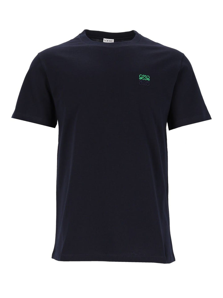 Loewe Regular Fit Cotton T-Shirt - Blue | 4d364b9740d88ba4d17b07d1aacfdf3e8c6e9ea3
