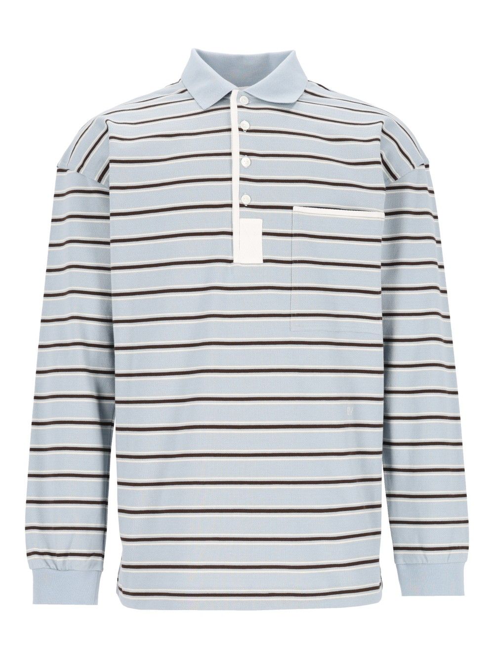 Bottega Veneta Striped Polo shirt - Light blue | 2fb118a1627721e69f6416e05b9e7a18db5a9111