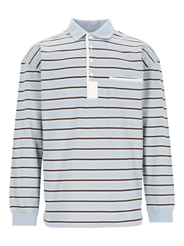 Bottega Veneta Striped Polo shirt - Light blue | 2fb118a1627721e69f6416e05b9e7a18db5a9111