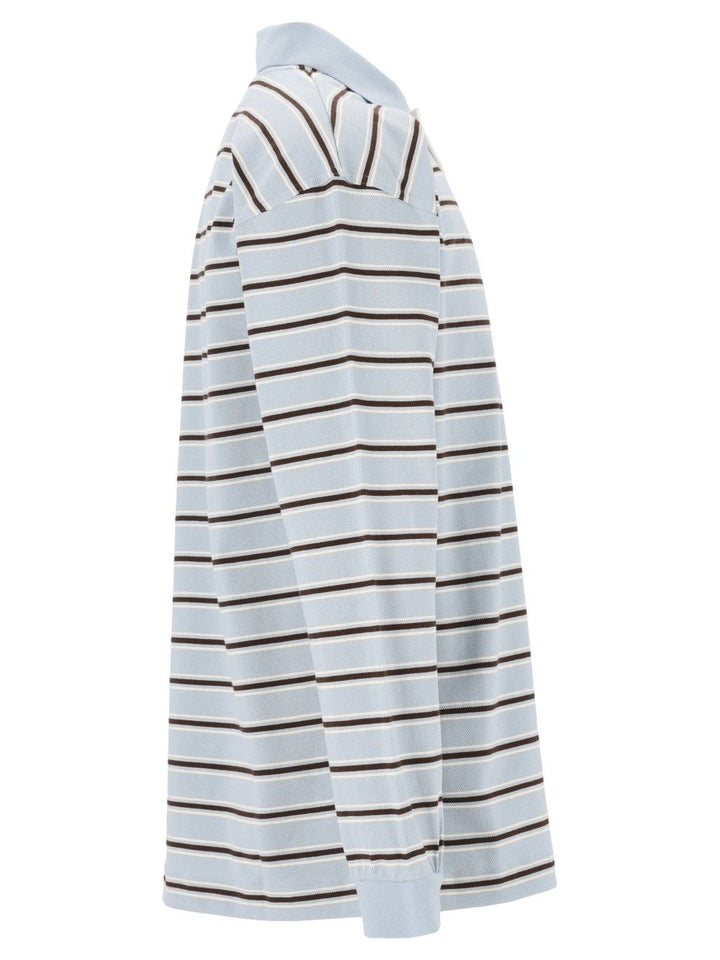 Bottega Veneta Striped Polo shirt - Light blue | d3a1fd751e975664941236727fb053deecc472e2