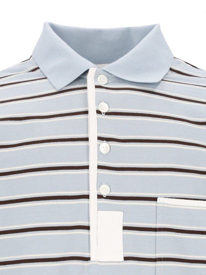 Bottega Veneta Striped Polo shirt - Light blue | a9b14a8d0d85ad1cfb569a4e584d1227beeb90ce