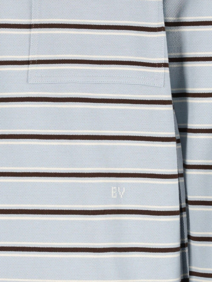 Bottega Veneta Striped Polo shirt - Light blue | 403079bc12db99789fbe2dcd4074c94510cb5b19