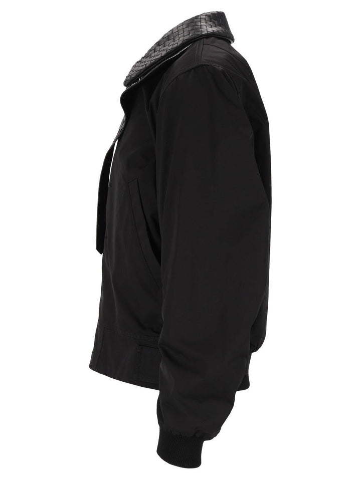 Bottega Veneta Padded Nylon Bomber Jacket Jackets - Black | d4ad085c9228e5072d063f7a6a074a42125fb3cd
